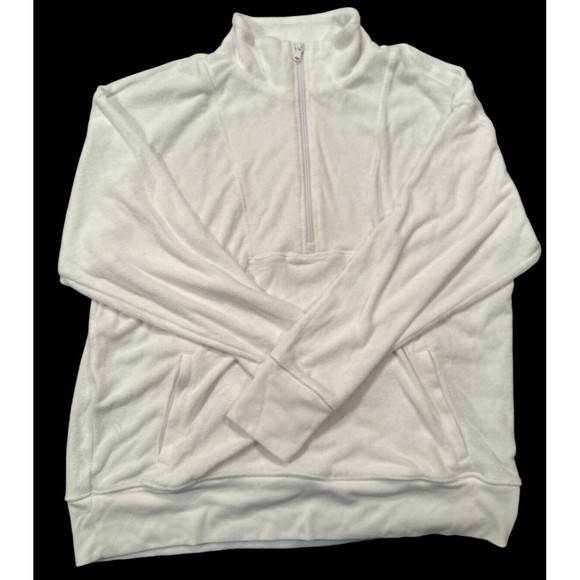 Offline‎ by Aerie Summer Lights Terry Quarter Zip Sweatshirt Women’s Sz L - Picture 4 of 4